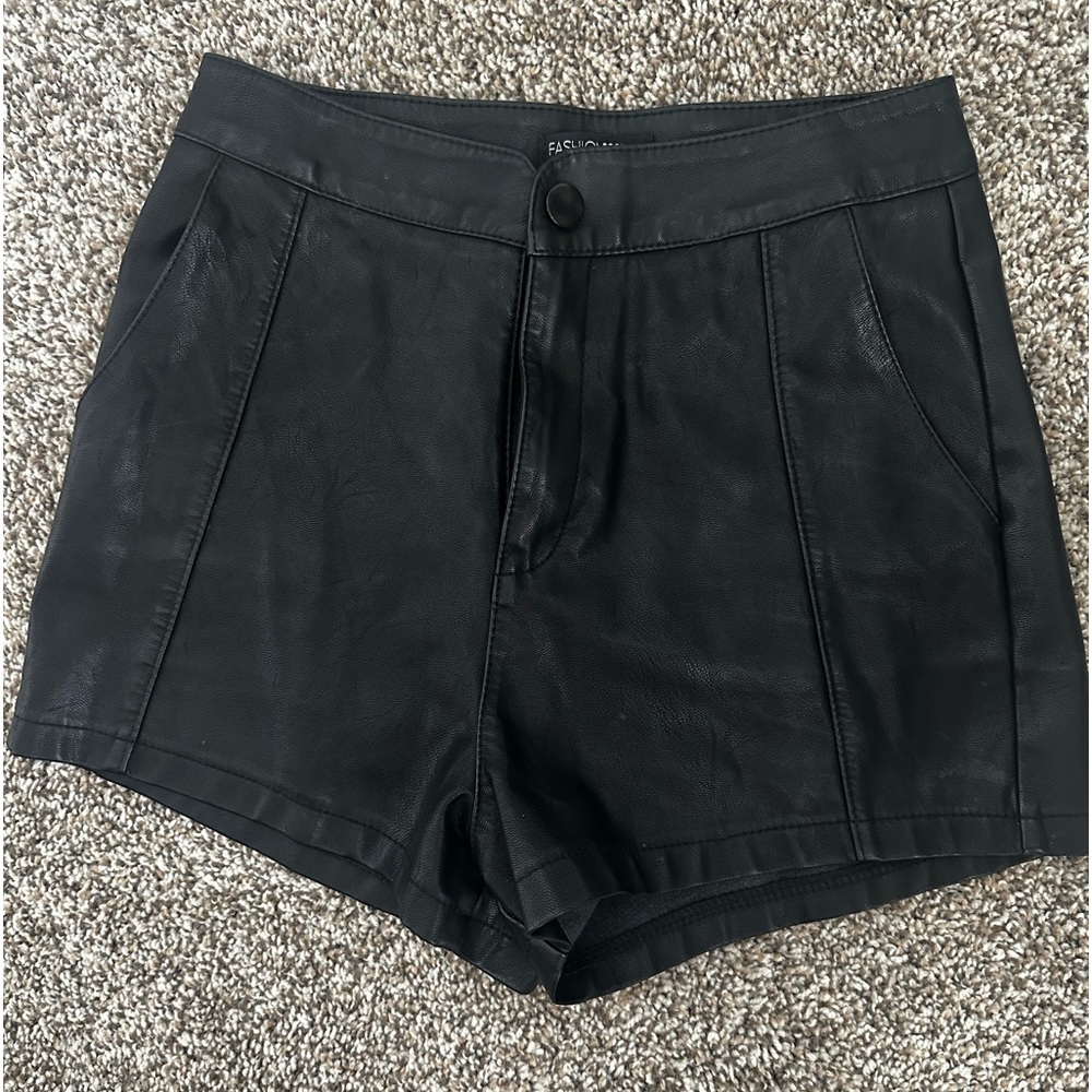 Fashion Nova Leather Shorts